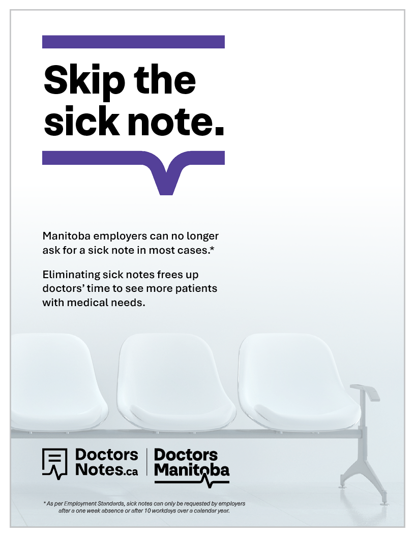 Skip the sick note poster